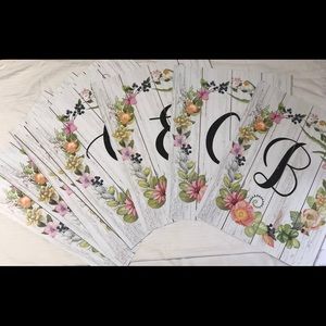 Decorative Floral letters A-Z